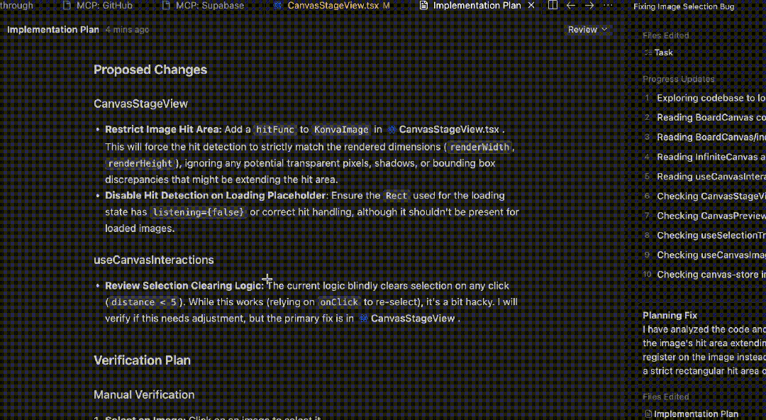 Interactive planning